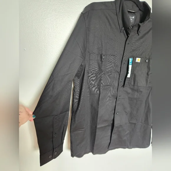 Carhartt Men's Black Button Up Shirt. Sizes S,L,XL - Picture 4 of 6